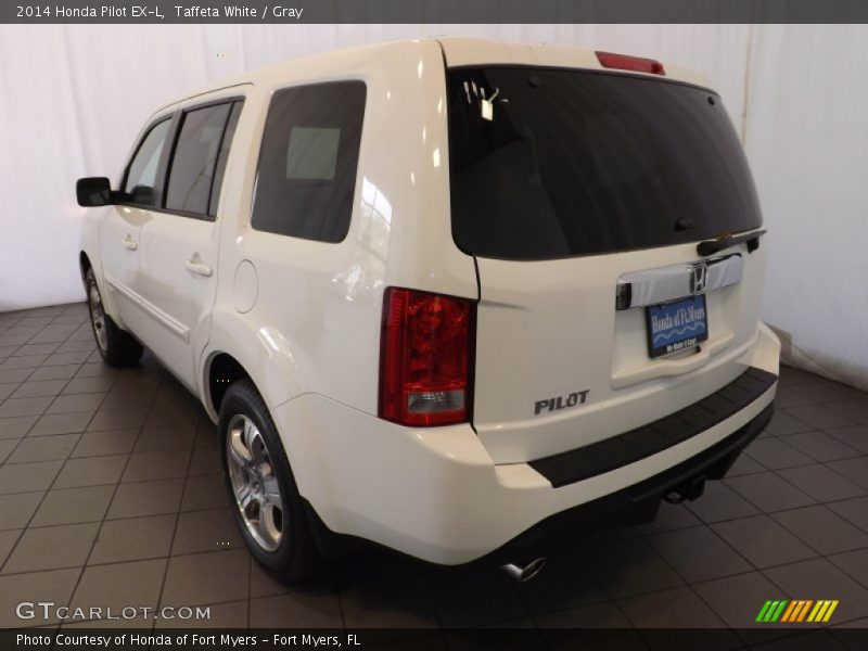 Taffeta White / Gray 2014 Honda Pilot EX-L