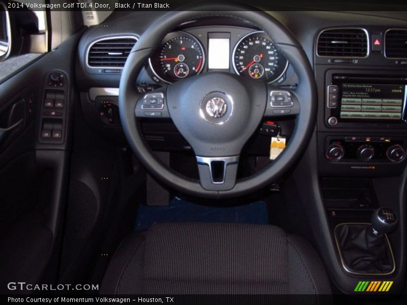 Black / Titan Black 2014 Volkswagen Golf TDI 4 Door