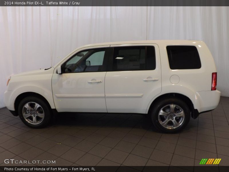 Taffeta White / Gray 2014 Honda Pilot EX-L