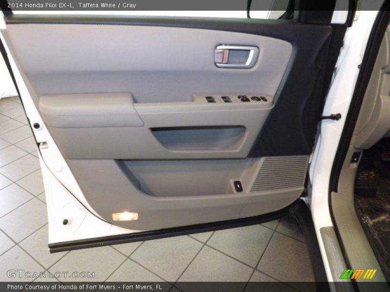 Taffeta White / Gray 2014 Honda Pilot EX-L