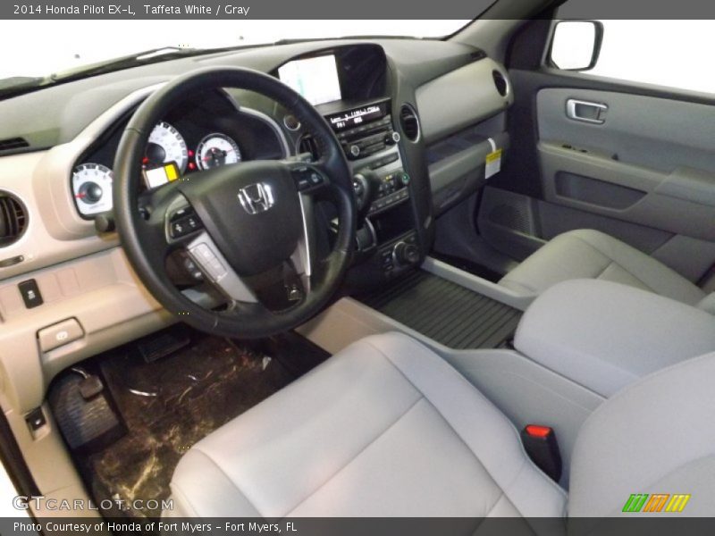 Taffeta White / Gray 2014 Honda Pilot EX-L
