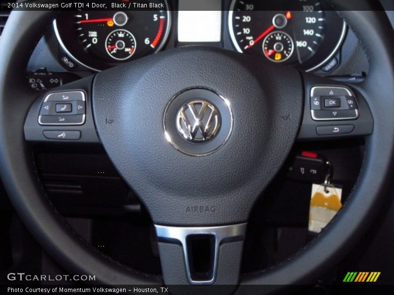 Black / Titan Black 2014 Volkswagen Golf TDI 4 Door