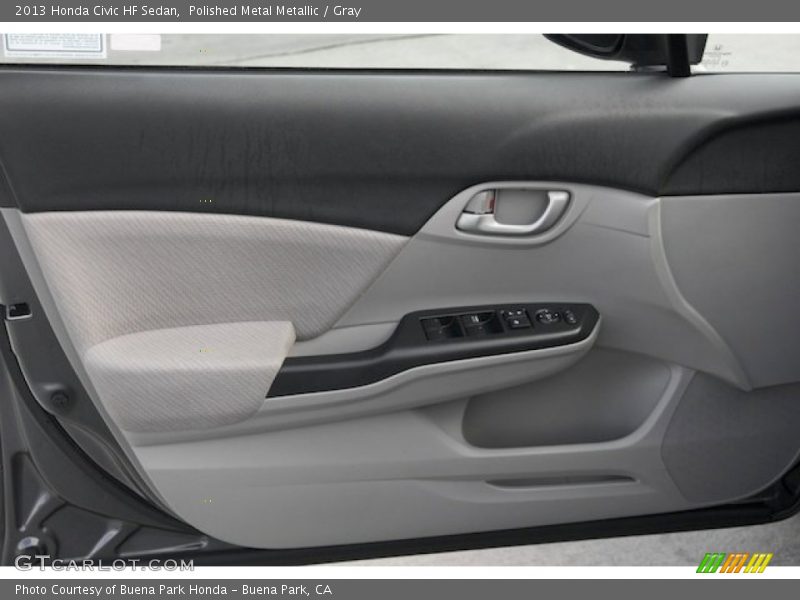 Polished Metal Metallic / Gray 2013 Honda Civic HF Sedan