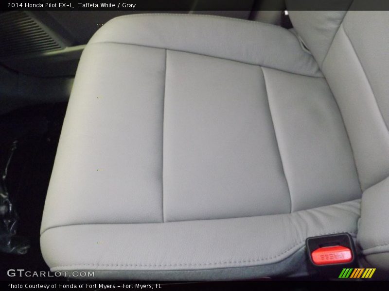 Taffeta White / Gray 2014 Honda Pilot EX-L