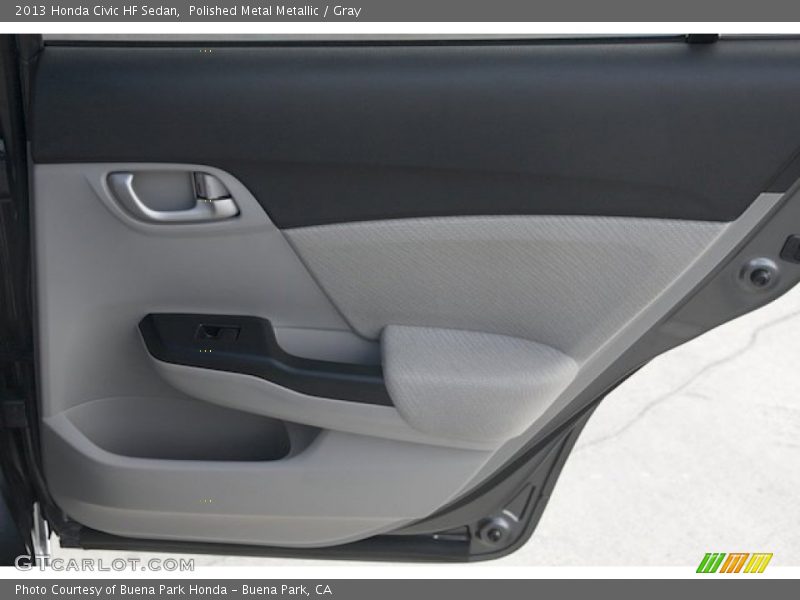 Polished Metal Metallic / Gray 2013 Honda Civic HF Sedan
