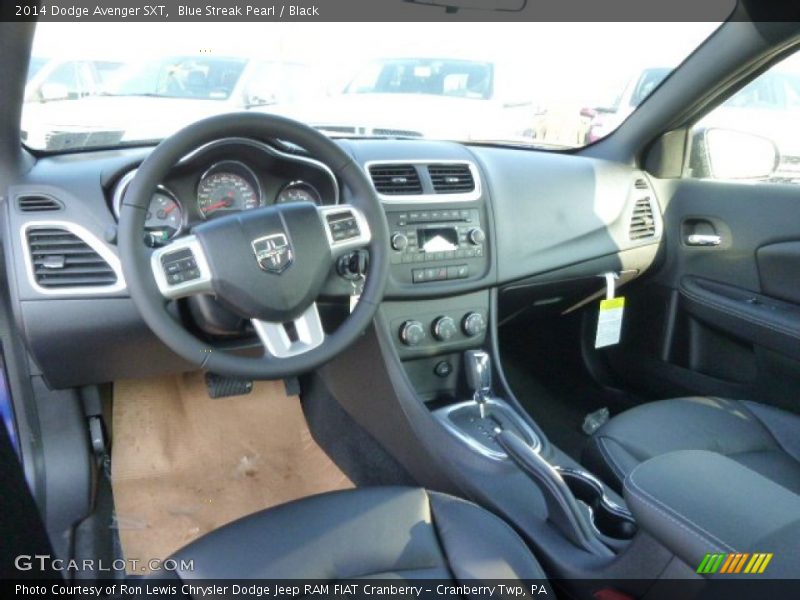 Blue Streak Pearl / Black 2014 Dodge Avenger SXT