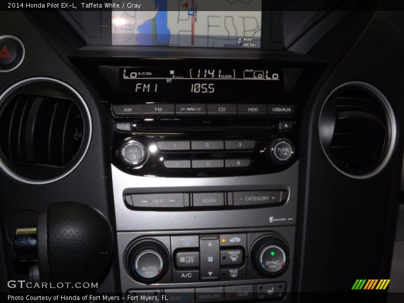 Taffeta White / Gray 2014 Honda Pilot EX-L