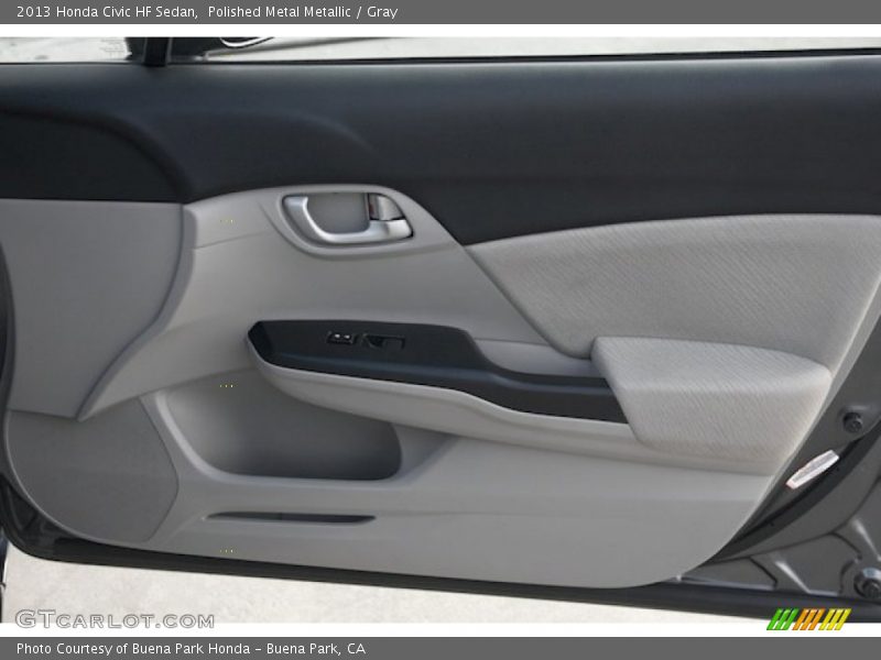 Polished Metal Metallic / Gray 2013 Honda Civic HF Sedan