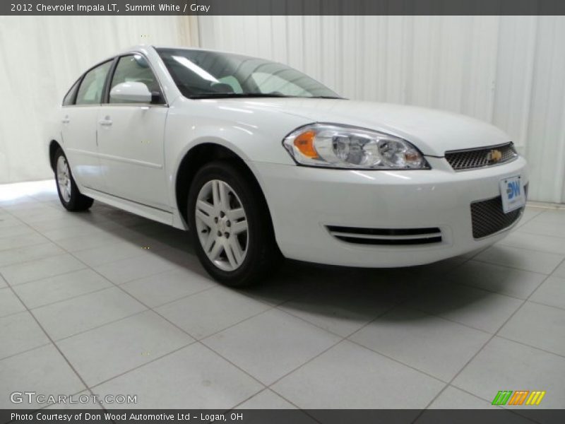 Summit White / Gray 2012 Chevrolet Impala LT