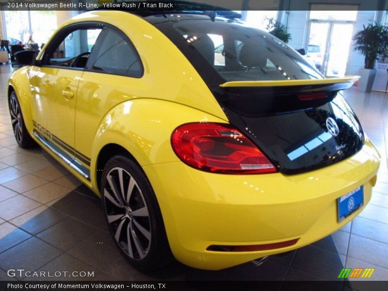 Yellow Rush / Titan Black 2014 Volkswagen Beetle R-Line