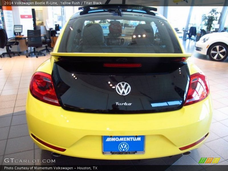 Yellow Rush / Titan Black 2014 Volkswagen Beetle R-Line