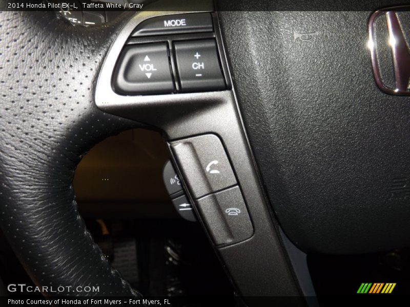 Taffeta White / Gray 2014 Honda Pilot EX-L