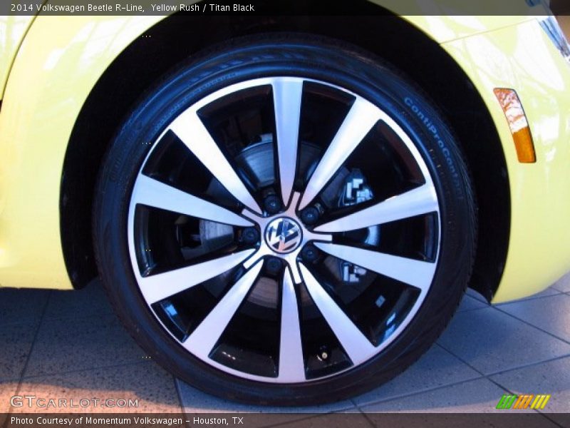 Yellow Rush / Titan Black 2014 Volkswagen Beetle R-Line