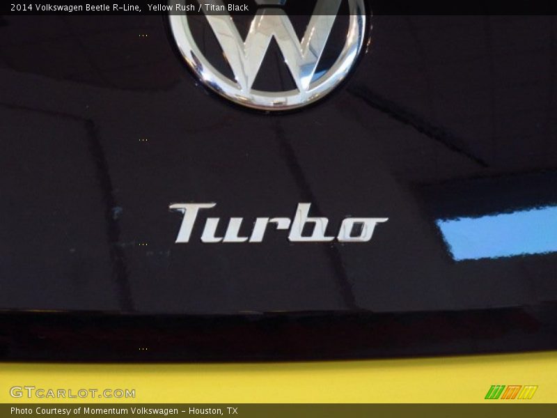 Yellow Rush / Titan Black 2014 Volkswagen Beetle R-Line