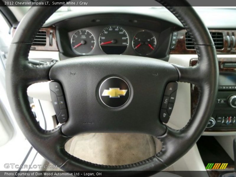 Summit White / Gray 2012 Chevrolet Impala LT