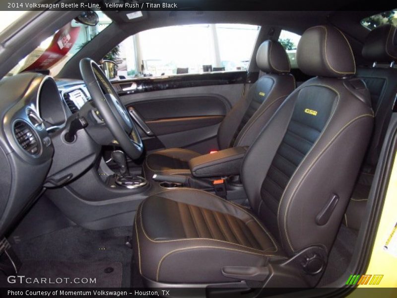 Yellow Rush / Titan Black 2014 Volkswagen Beetle R-Line