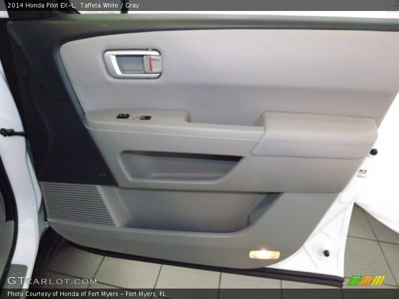 Taffeta White / Gray 2014 Honda Pilot EX-L