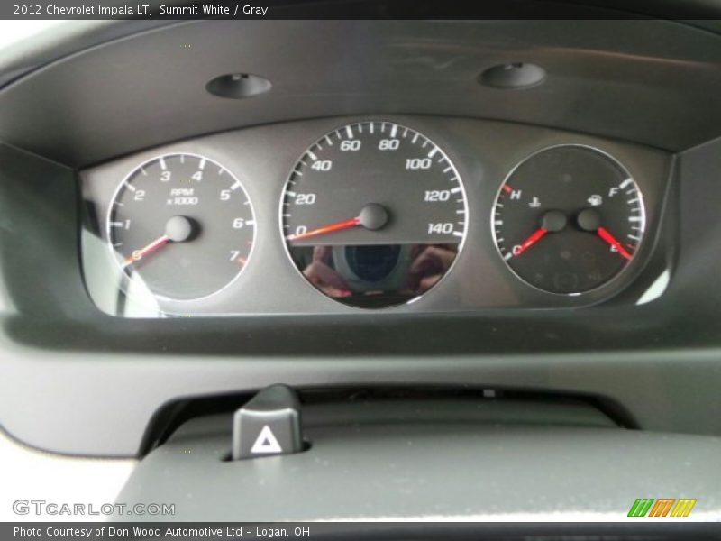 Summit White / Gray 2012 Chevrolet Impala LT