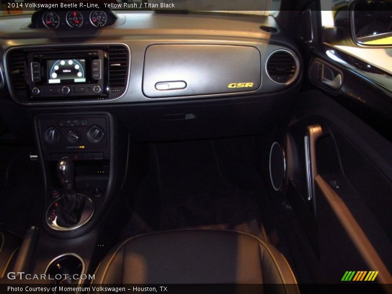 Yellow Rush / Titan Black 2014 Volkswagen Beetle R-Line
