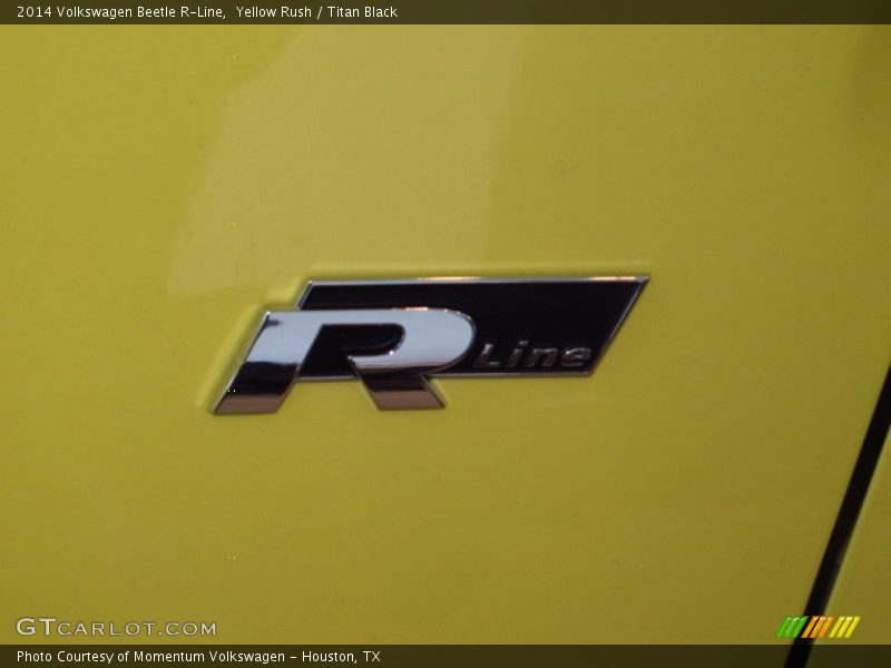 Yellow Rush / Titan Black 2014 Volkswagen Beetle R-Line