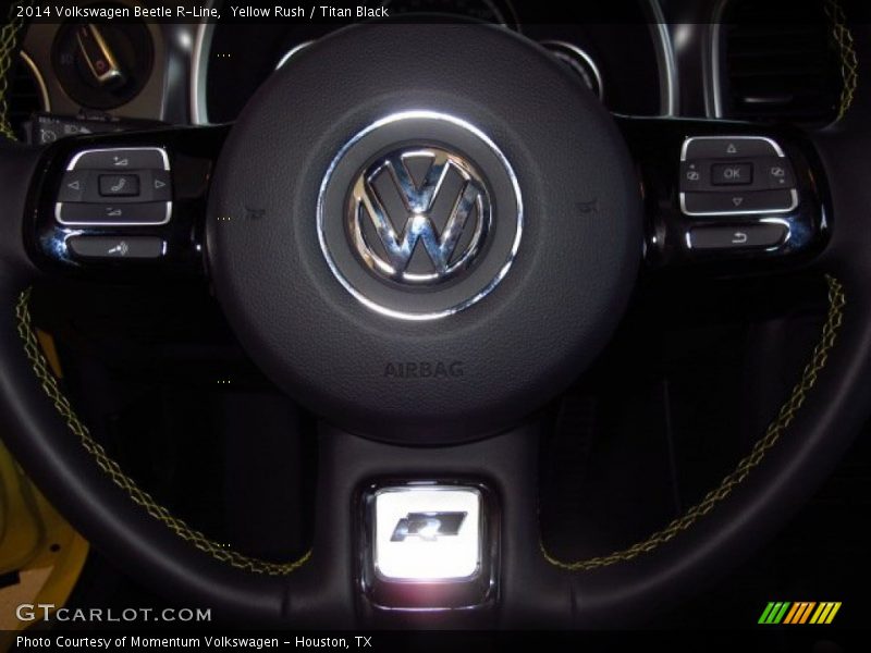 Yellow Rush / Titan Black 2014 Volkswagen Beetle R-Line