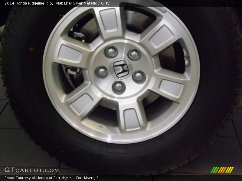 Alabaster Silver Metallic / Gray 2014 Honda Ridgeline RTS