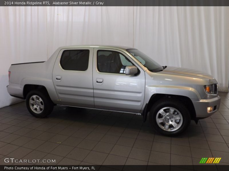 Alabaster Silver Metallic / Gray 2014 Honda Ridgeline RTS
