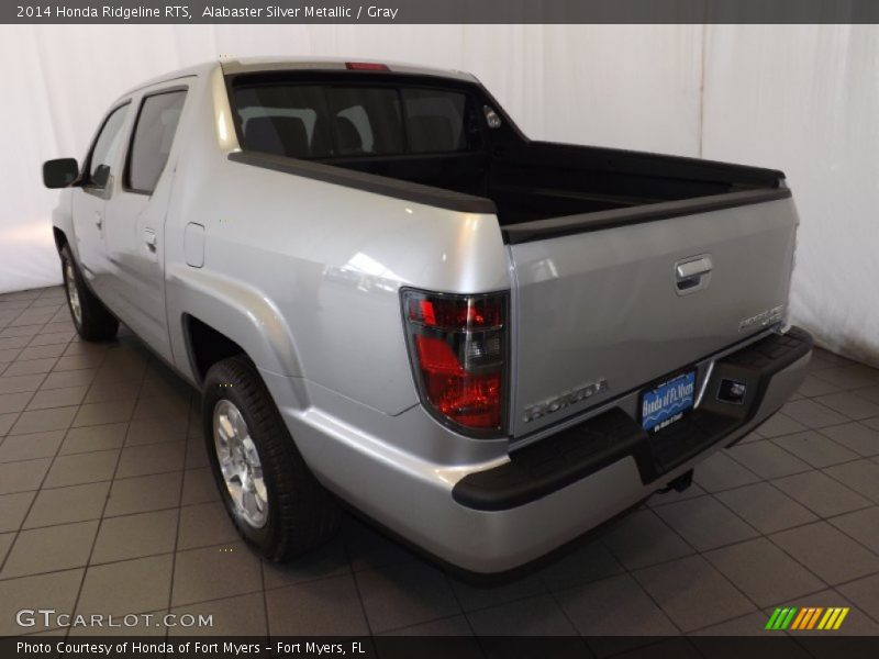 Alabaster Silver Metallic / Gray 2014 Honda Ridgeline RTS