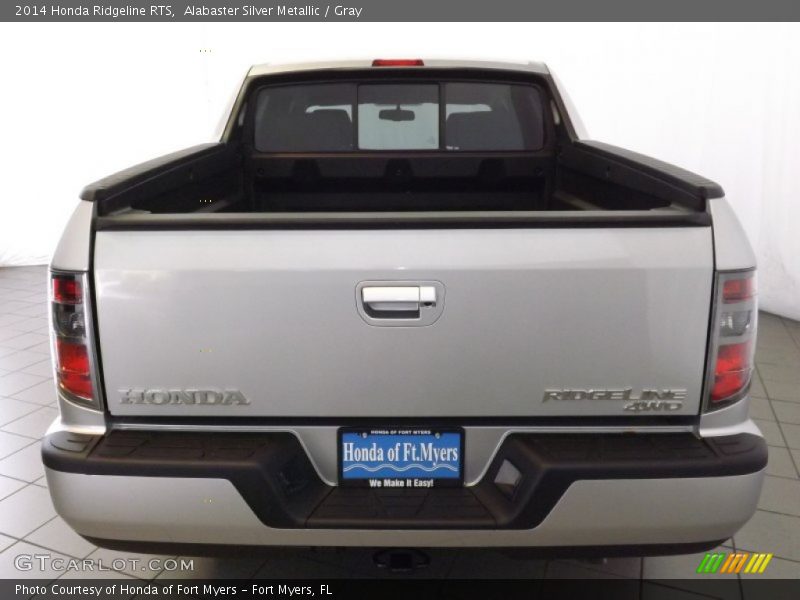 Alabaster Silver Metallic / Gray 2014 Honda Ridgeline RTS