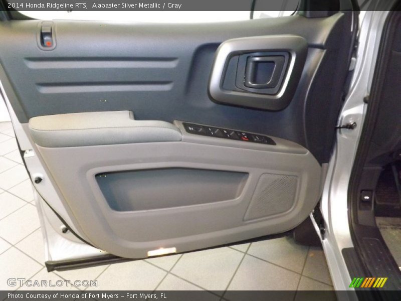 Alabaster Silver Metallic / Gray 2014 Honda Ridgeline RTS