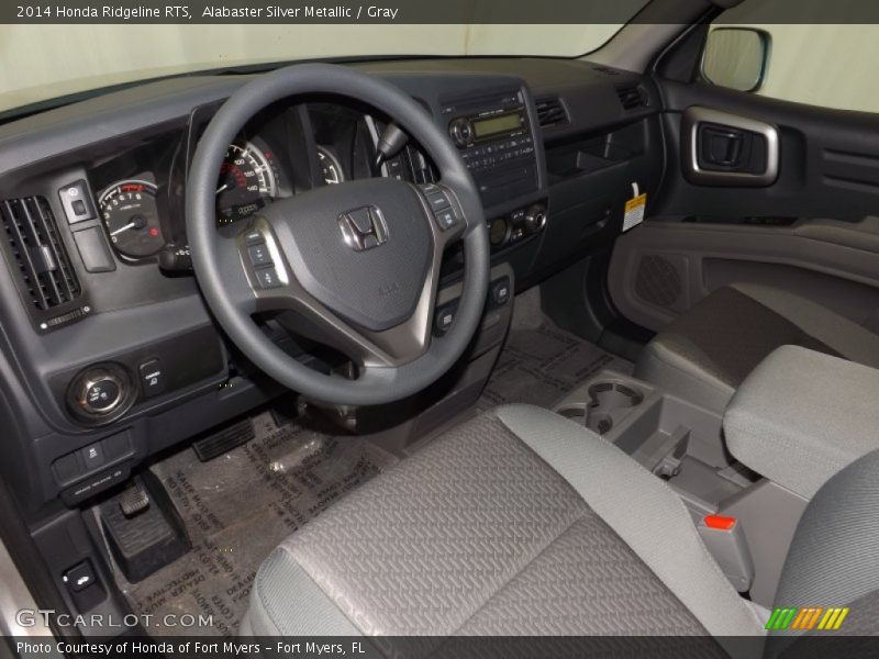 Alabaster Silver Metallic / Gray 2014 Honda Ridgeline RTS