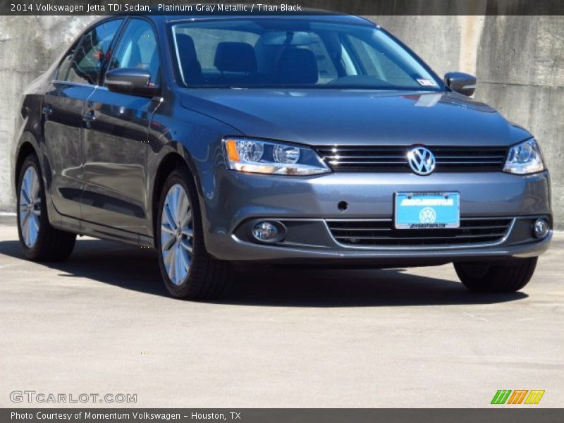 Platinum Gray Metallic / Titan Black 2014 Volkswagen Jetta TDI Sedan