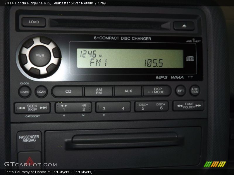 Alabaster Silver Metallic / Gray 2014 Honda Ridgeline RTS