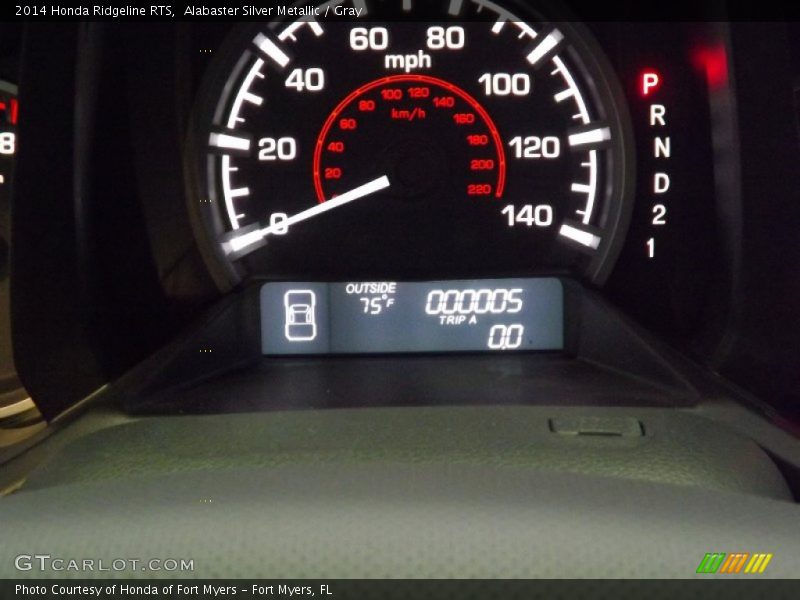 Alabaster Silver Metallic / Gray 2014 Honda Ridgeline RTS