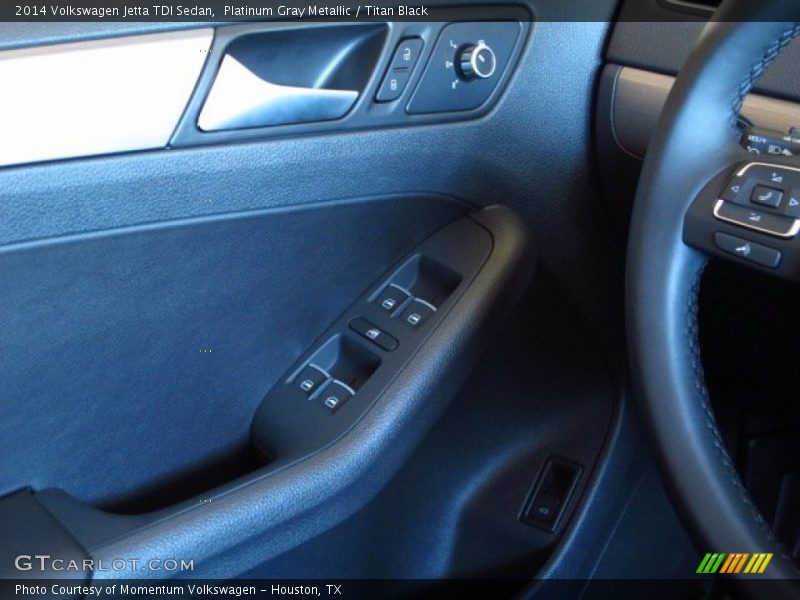 Platinum Gray Metallic / Titan Black 2014 Volkswagen Jetta TDI Sedan