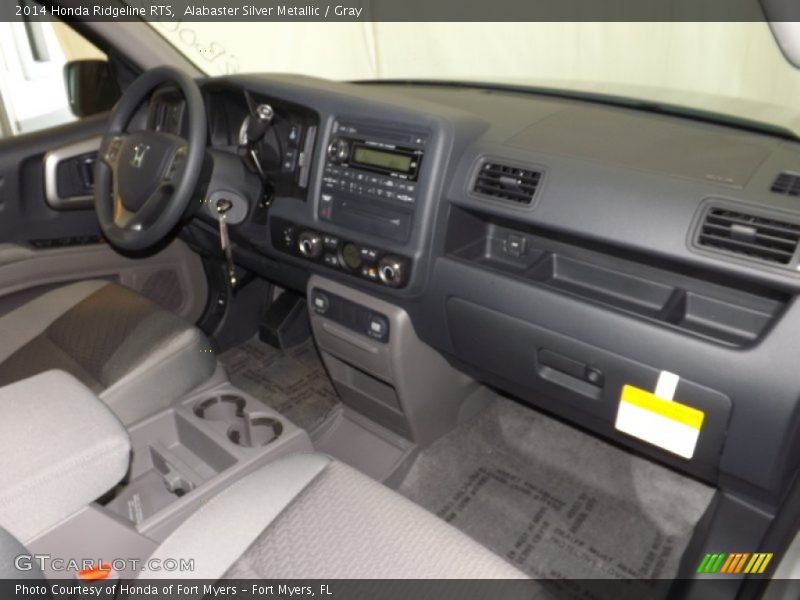 Alabaster Silver Metallic / Gray 2014 Honda Ridgeline RTS