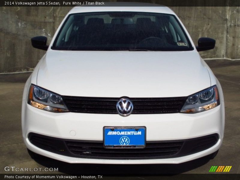 Pure White / Titan Black 2014 Volkswagen Jetta S Sedan