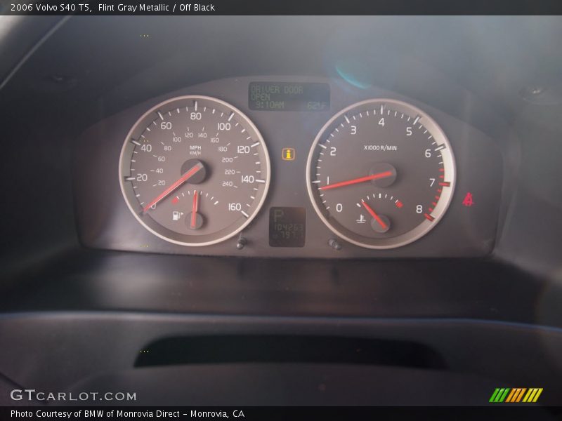 Flint Gray Metallic / Off Black 2006 Volvo S40 T5