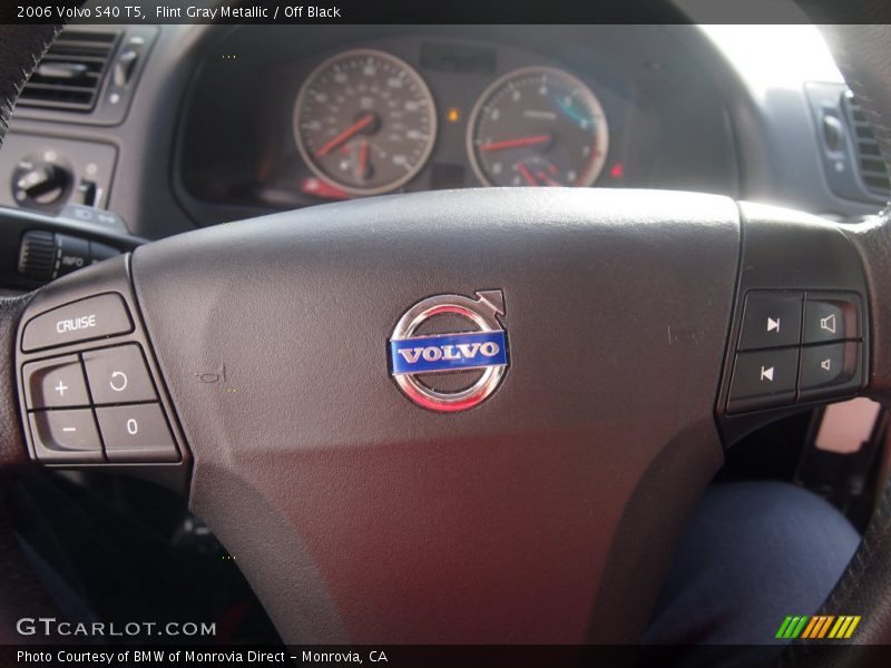Flint Gray Metallic / Off Black 2006 Volvo S40 T5