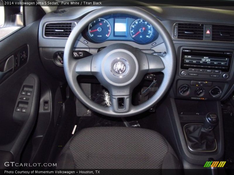 Pure White / Titan Black 2014 Volkswagen Jetta S Sedan
