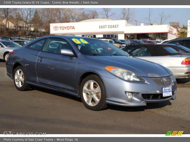 Cosmic Blue Metallic / Dark Stone 2006 Toyota Solara SE V6 Coupe