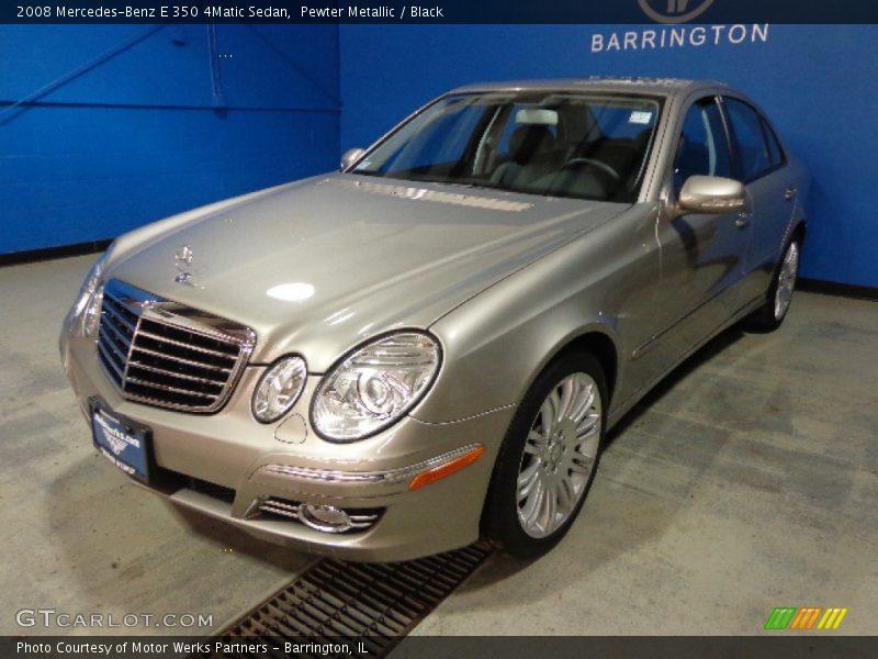 Pewter Metallic / Black 2008 Mercedes-Benz E 350 4Matic Sedan