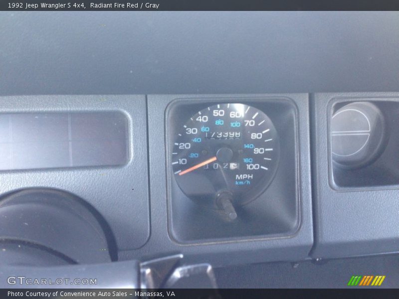  1992 Wrangler S 4x4 S 4x4 Gauges
