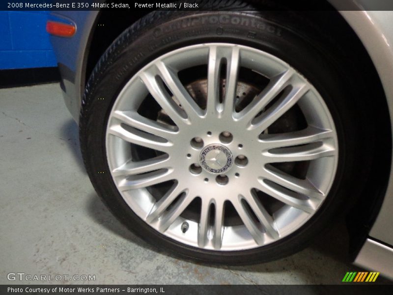 Pewter Metallic / Black 2008 Mercedes-Benz E 350 4Matic Sedan