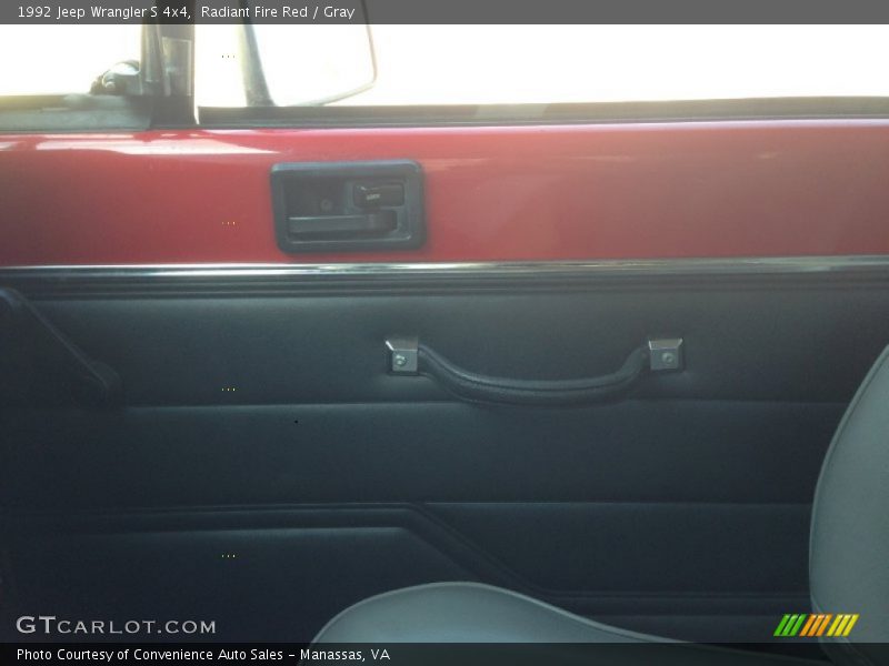 Radiant Fire Red / Gray 1992 Jeep Wrangler S 4x4