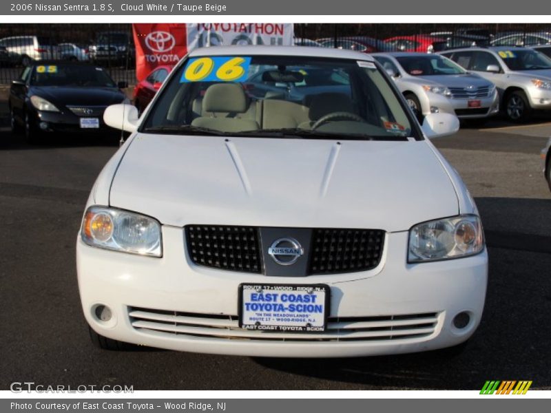Cloud White / Taupe Beige 2006 Nissan Sentra 1.8 S