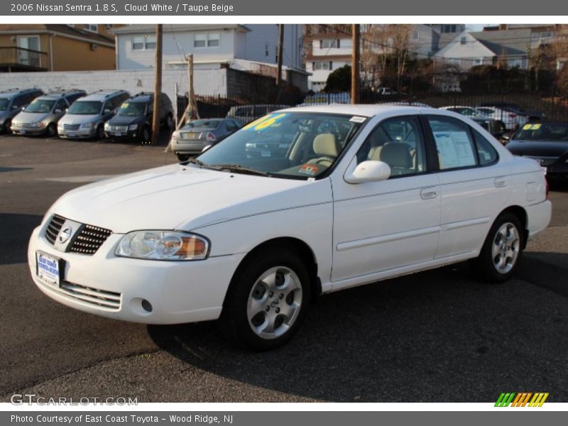 Cloud White / Taupe Beige 2006 Nissan Sentra 1.8 S
