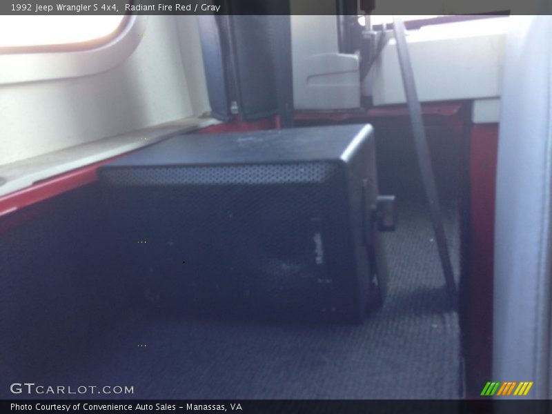Radiant Fire Red / Gray 1992 Jeep Wrangler S 4x4