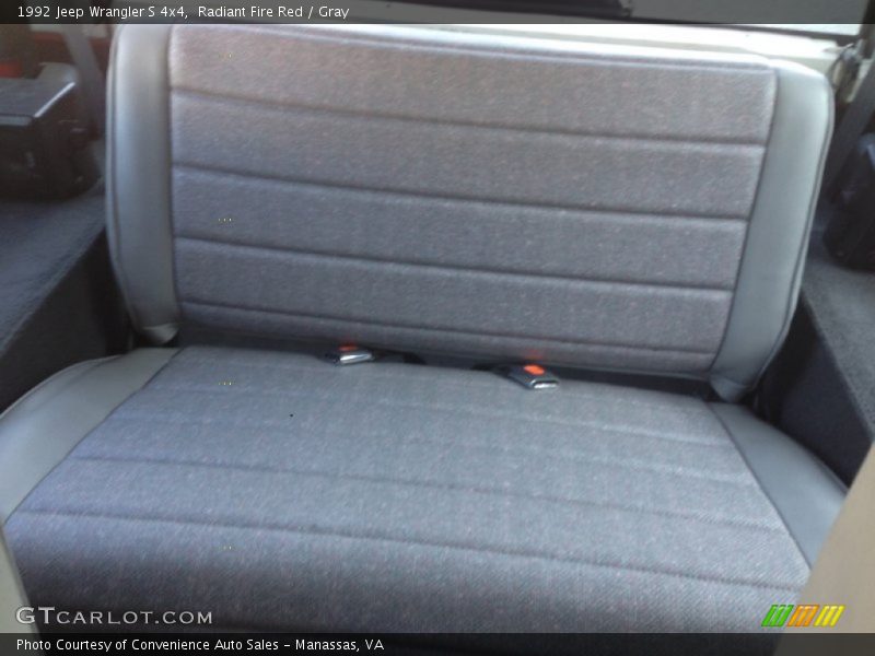 Rear Seat of 1992 Wrangler S 4x4