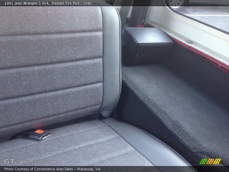 Radiant Fire Red / Gray 1992 Jeep Wrangler S 4x4